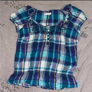 aeropostale vintage plaid top